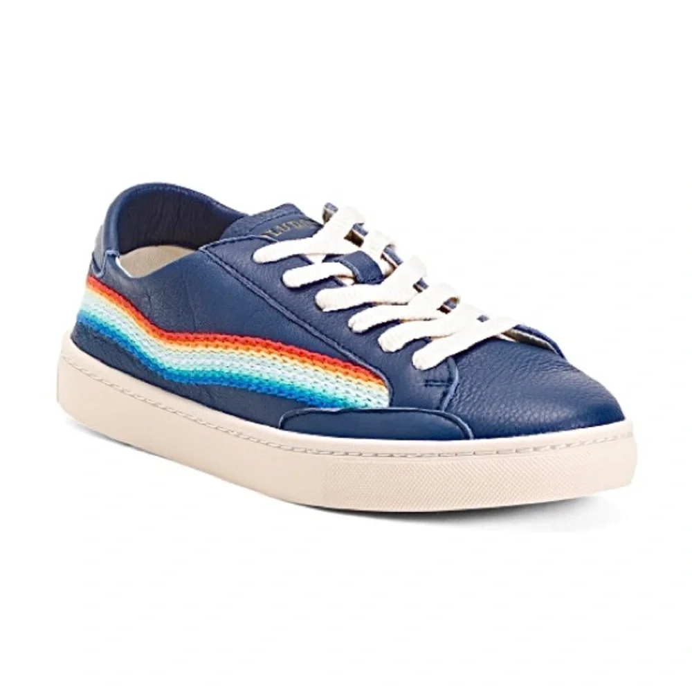 Soludos Rainbow Wave Embroidered Sneakers